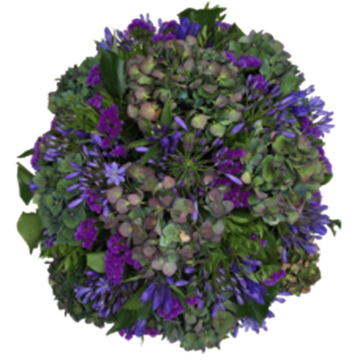 Biedermeier Blauw/Paars/Groen