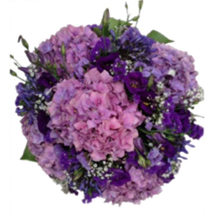 Biedermeier Blauwpaars/Wit/Groen