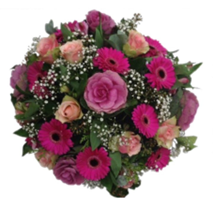 Biedermeier Paars/Roze/Wit/Groen