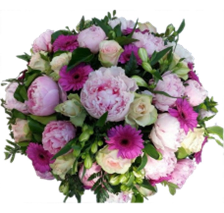 Biedermeier Roze/Paars/Wit/Groen